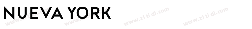 NUEVA YORK字体转换